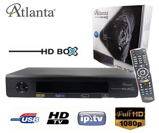 ATLANTA HDBOX TUŞLU FULL HD UYDU ALICISI