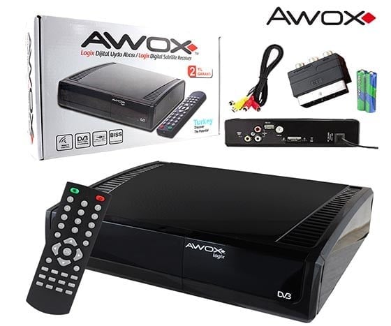 AWOX LOGİX DİJİTAL KASALI UYDU ALICISI (TOS)
