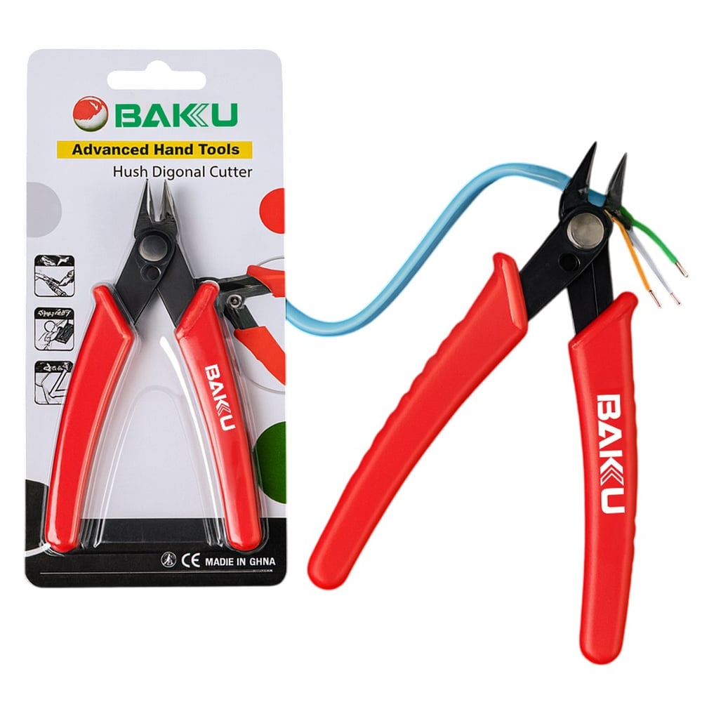 BAKU BK-109 5'' 130MM EĞRİ UÇ ELEKTRONİK YAN KESKİ EĞİK AĞIZLI