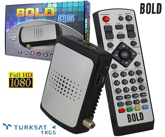 BOLD Q5 TKGS'Lİ MINI HD UYDU ALICISI (TRIDENT)