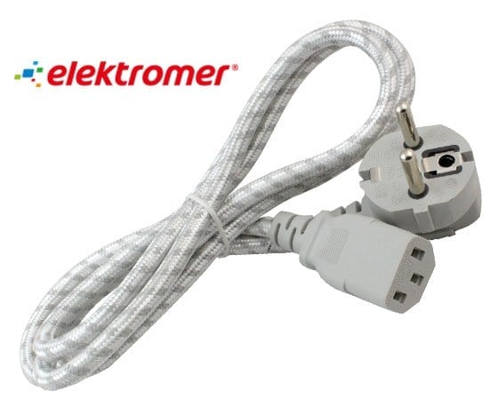 C7 POWER ÖRGÜLÜ BEYAZ 1.5 METRE KABLO