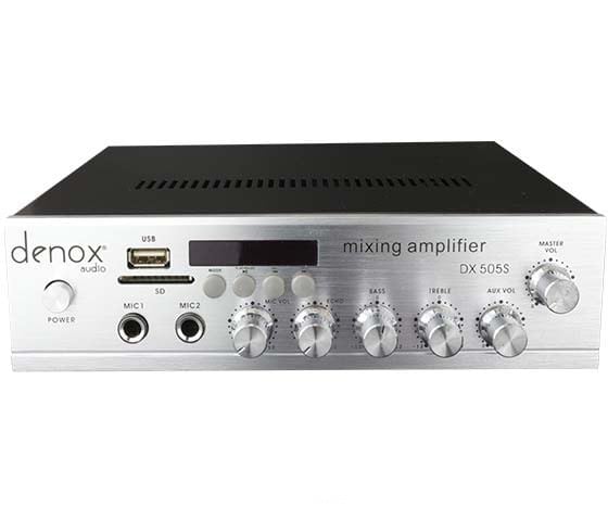 DENOX DX-505S MİNİ-40 WATT USB-SD TRAFOSUZ 12 VOLT GİRİŞLİ ANFİ