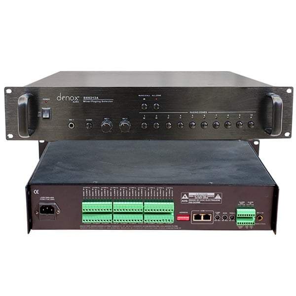 DENOX DX-6212A DX-218M 10 BÖLGELİ ACİL ANONS SİSTEMİ