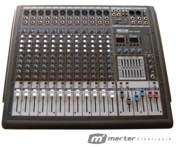 DEXUN 1282S 2X500W 12 KANAL ÇİFT EFECT POWER MIXER
