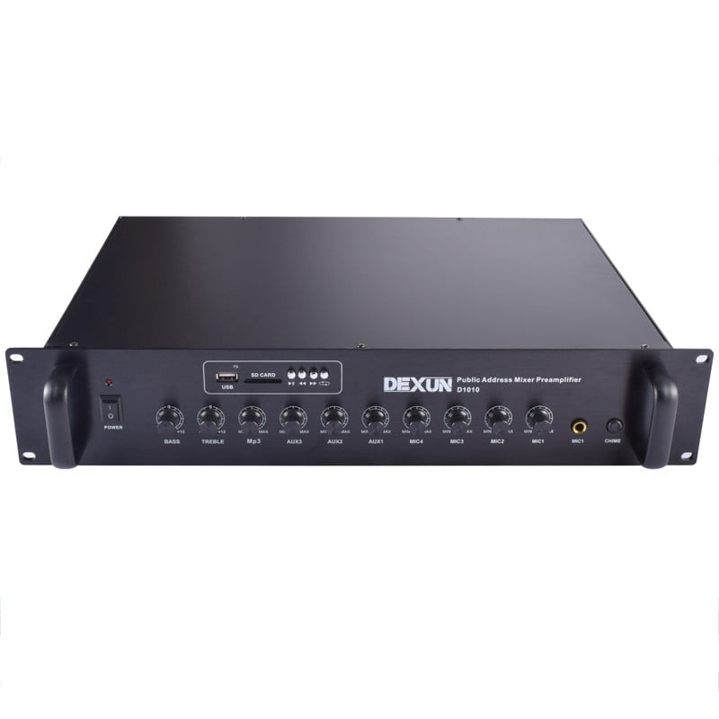 DEXUN D-1010 USB/SD 10 GİRİŞ KANALI PREAMPLİFİER (ACİL)