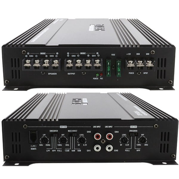 DOCHPOWER DP100.4 4 KANAL 3400 WATT MOSFET OTO ANFİ (BASS KONTROLLÜ)