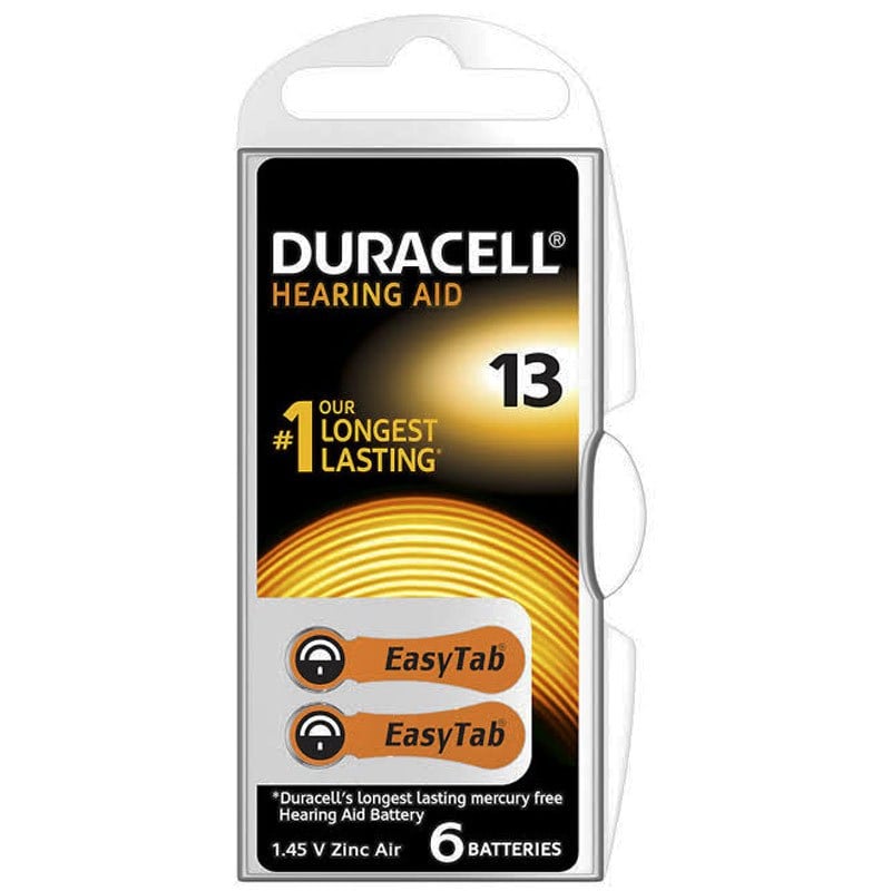 DURACELL 13 NO KULAKLIK PİLİ (6'LI PAKET)
