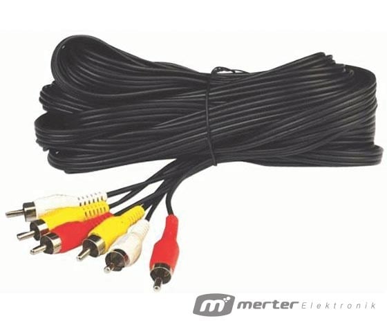 ELEKTROMER 3 RCA / 3 RCA 15 METRE KABLO