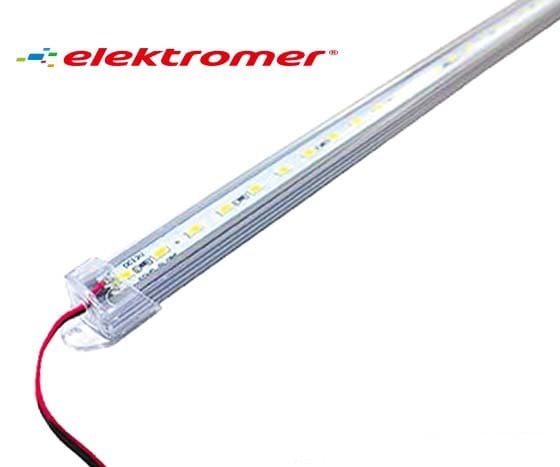 ELEKTROMER 72 LED 12 VOLT 1 METRE SİLİKONLU BEYAZ DIŞ MEKAN ÇUBUK LED