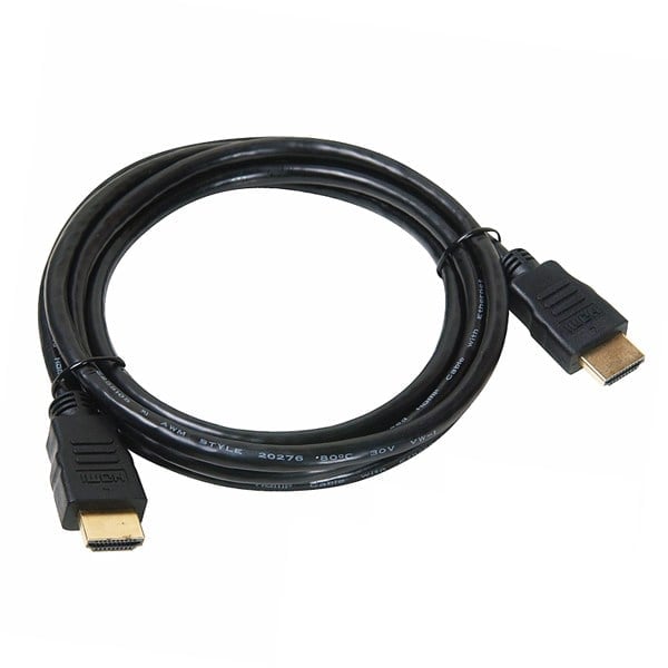 ELEKTROMER DÜZ SİYAH TİP GOLD UÇLU 1.8 METRE HDMI KABLO