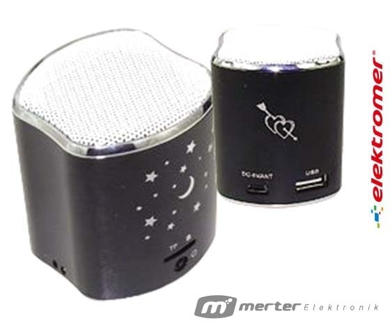 ELEKTROMER HD-A5 MİNİ SPEAKER - HOPARLÖR (USB+SD)