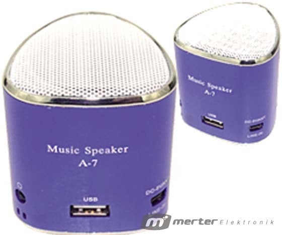 ELEKTROMER HD-A7 MİNİ SPEAKER - HOPARLÖR (USB+SD)