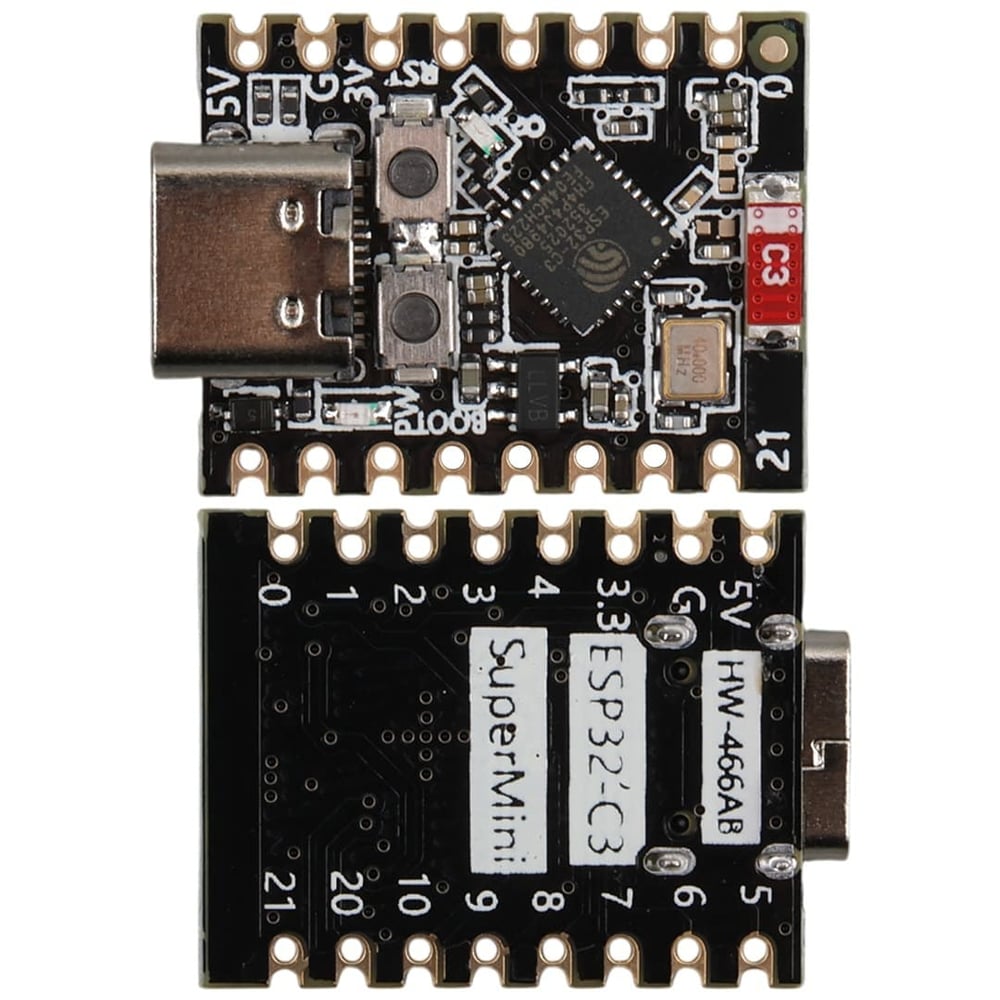ESP32-C3 SUPERMİNİ WİFİ + BLUETOOTH RISC-V GELİŞTİRME KARTI USB-C