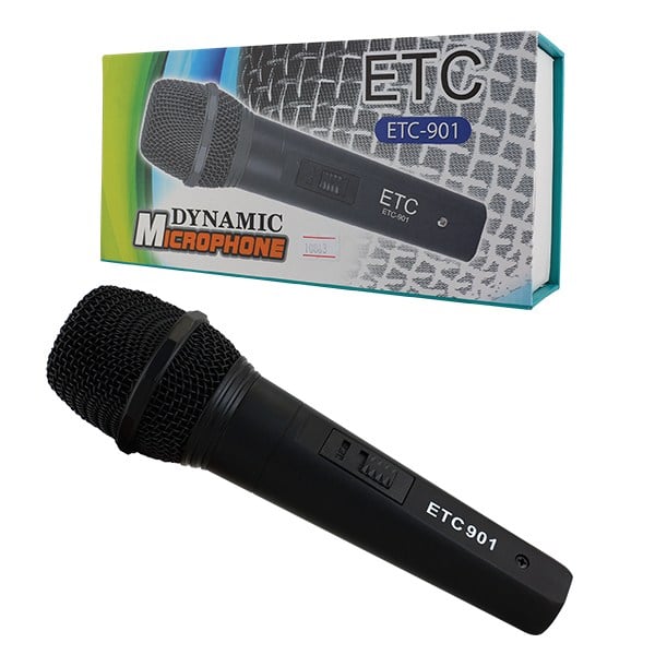 ETC-901 DİNAMİK KABLOLU EL MİKROFONU