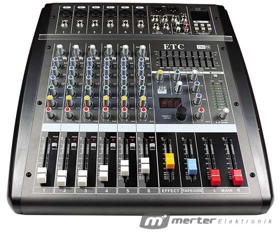 ETC PM-6FX POWER MIXER (2X280 WATT)