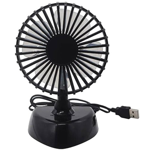 EVEREST EFN-504 2 KADEMLİ 3500 RPM TAŞINABİLİR MASAÜSTÜ SİYAH USB FAN