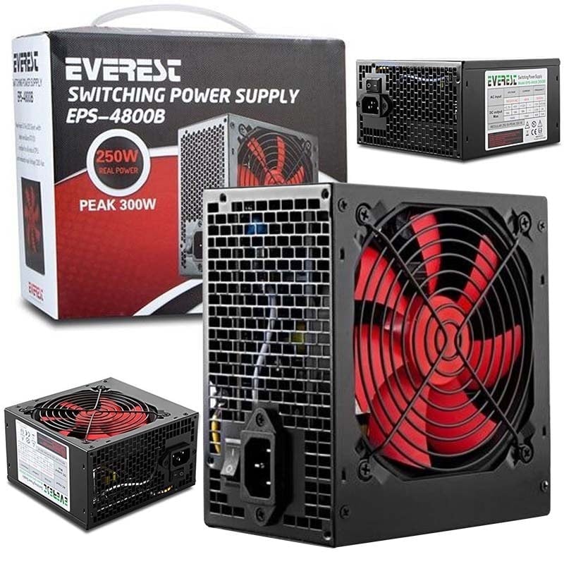 EVEREST EPS-4800C REAL-250W PEAL-300W POWER SUPPLY /ELEKTROMER EPC-380A*EVEREST ATX-4800B