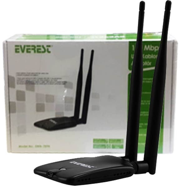 EVEREST EWN-789N 150MPS USB ÇİFT ANTEN KABLOSUZ ADAPTÖR