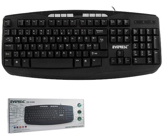 EVEREST KB-818M USB MULTİMEDYA F KLAVYE