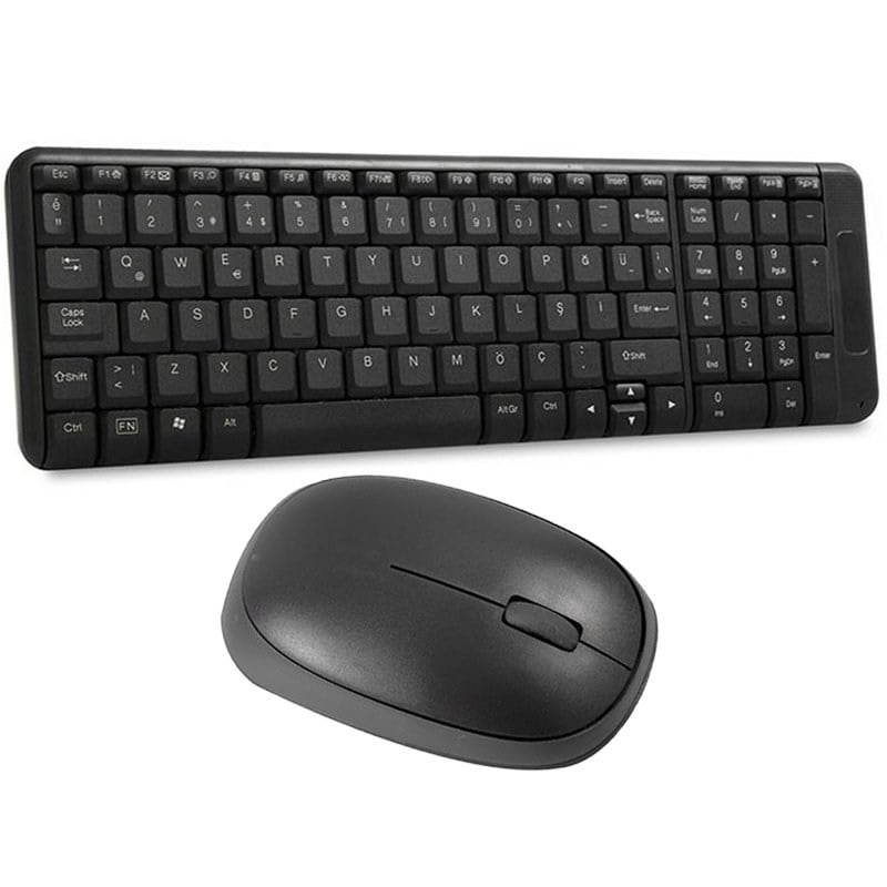 EVEREST KM-220 KABLOSUZ MULTİMEDYA SİYAH Q KLAVYE + MOUSE SET