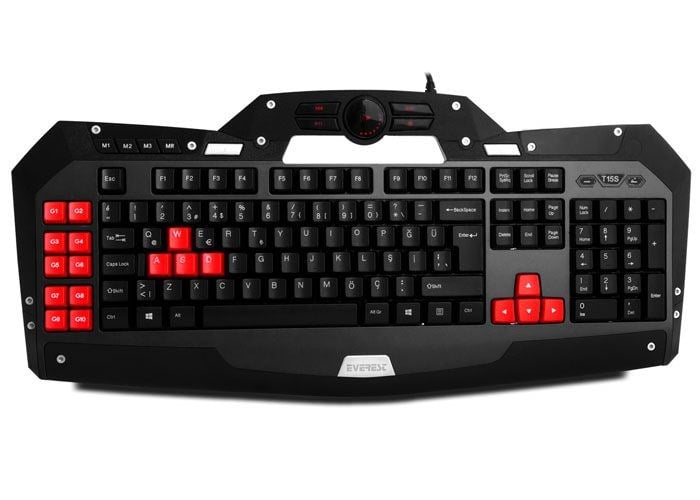 EVEREST RAMPAGE DLK-5110 SİYAH USB MAKROLU GAMİNG MULTİMEDYA Q KLAVYE