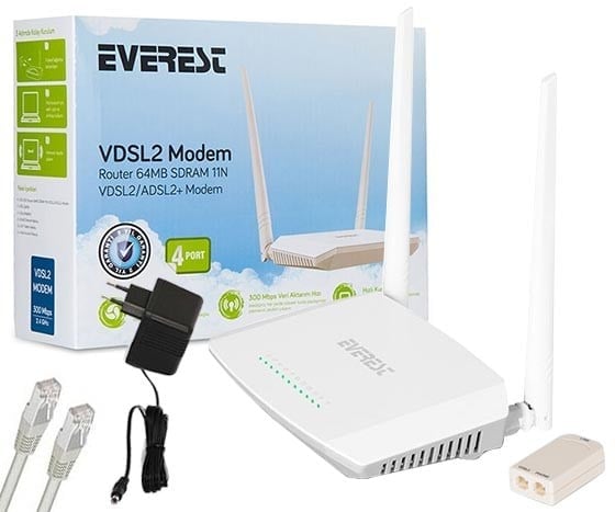 EVEREST SG-V300 ROUTER 64MB SDRAM 11N VDSL2/ADSL2+ MODEM