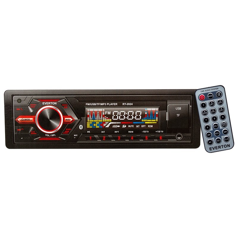 EVERTON RT-2024BT USB/SD/TF/FM/AUX/BT BLUETOOTH'LU MEKANİKSİZ OTO TEYP 4X60 WATT