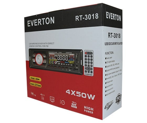 EVERTON RT-3018 USB/SD/FM/AUX MEKANİKSİZ OTO TEYP 4X50 WATT