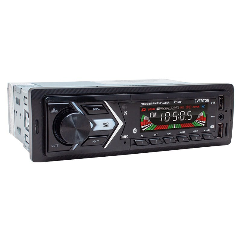 EVERTON RT-5001 USB/SD/FM/AUX/BT BLUETOOTH'LU MEKANİKSİZ OTO TEYP 4X50 WATT