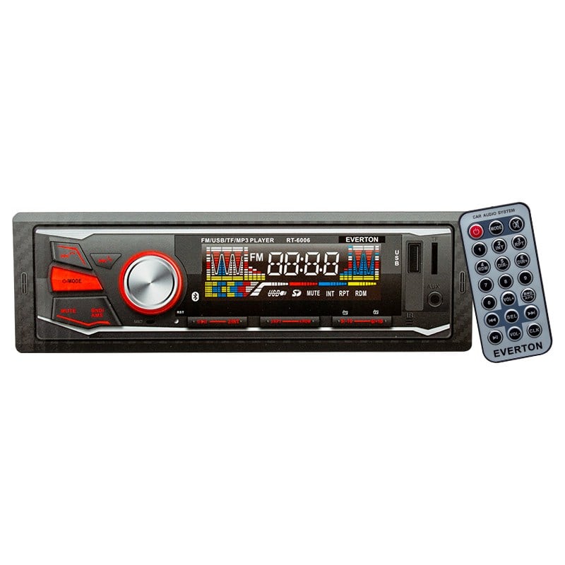EVERTON RT-6006 USB/SD/FM/AUX/BT BLUETOOTH'LU MEKANİKSİZ OTO TEYP 4X50 WATT
