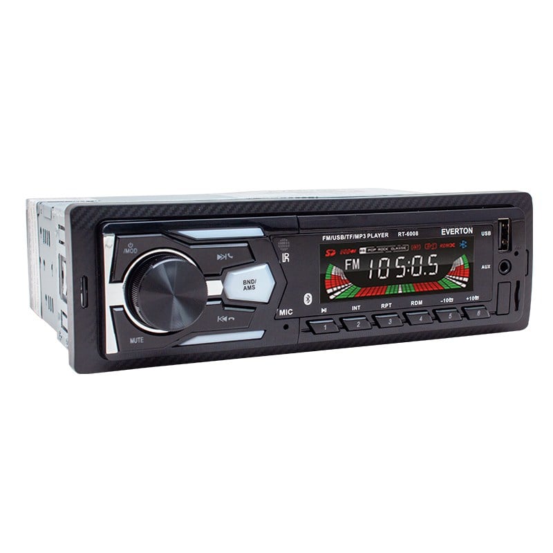 EVERTON RT-6008 USB/SD/FM/AUX/BT BLUETOOTH'LU MEKANİKSİZ OTO TEYP 4X50 WATT