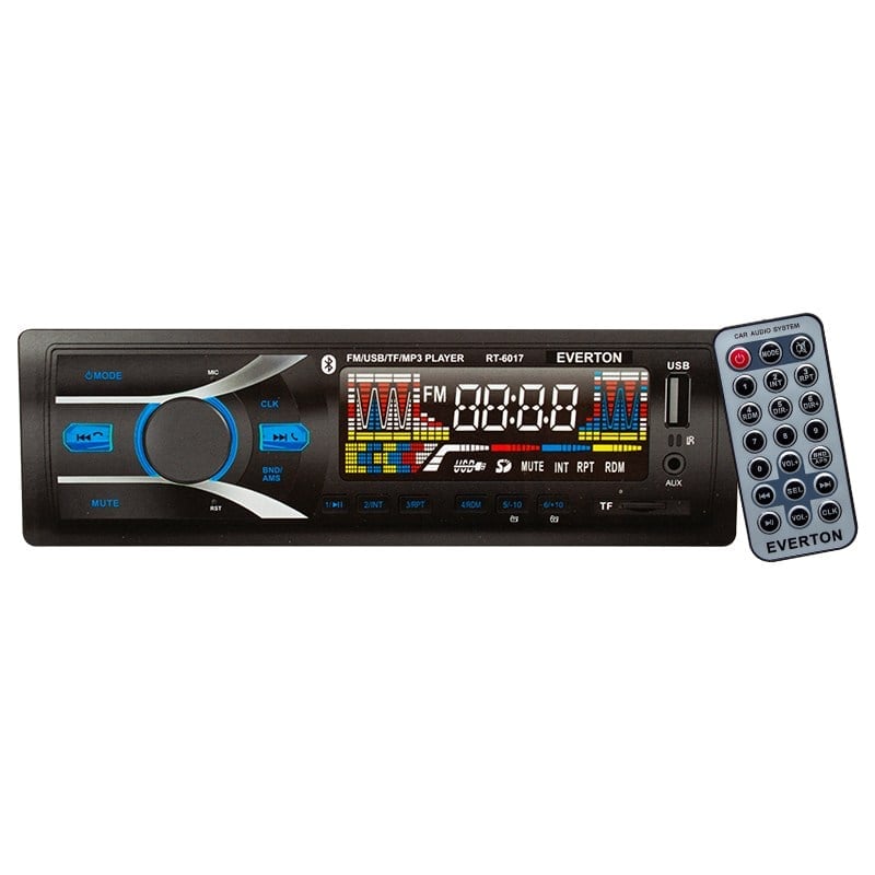 EVERTON RT-6017 USB/SD/FM/AUX/BT BLUETOOTH'LU MEKANİKSİZ OTO TEYP 4X50 WATT