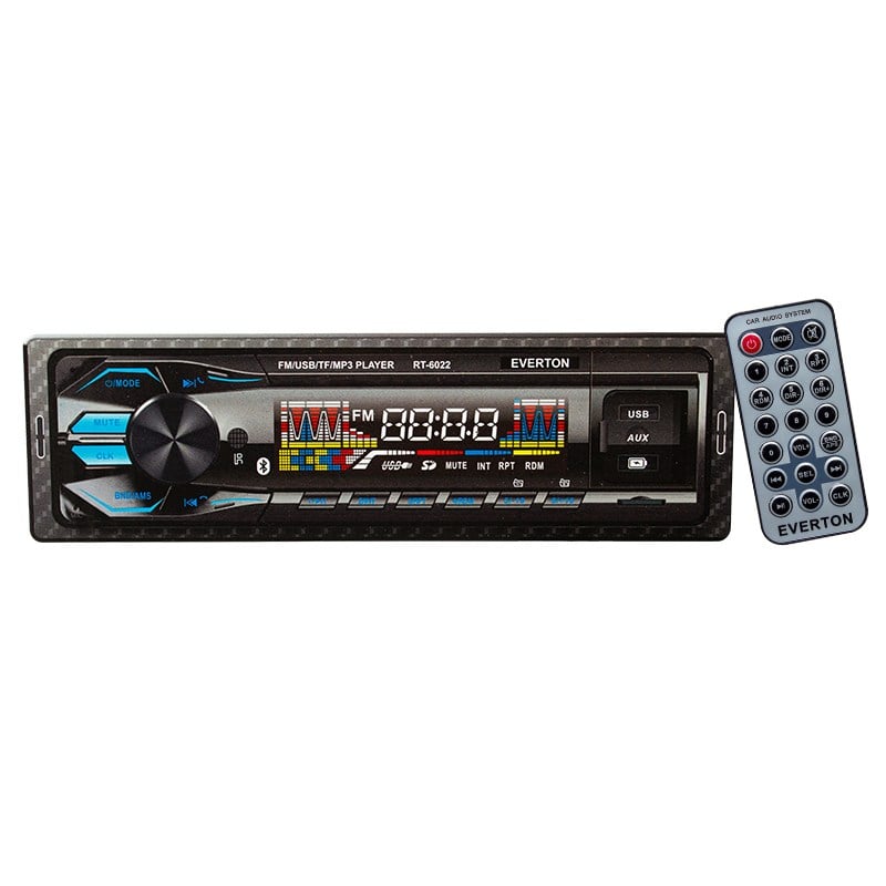 EVERTON RT-6022 ÇİFT USB'Lİ - USB/SD/FM/AUX/BT BLUETOOTH'LU MEKANİKSİZ OTO TEYP 4X50 WATT
