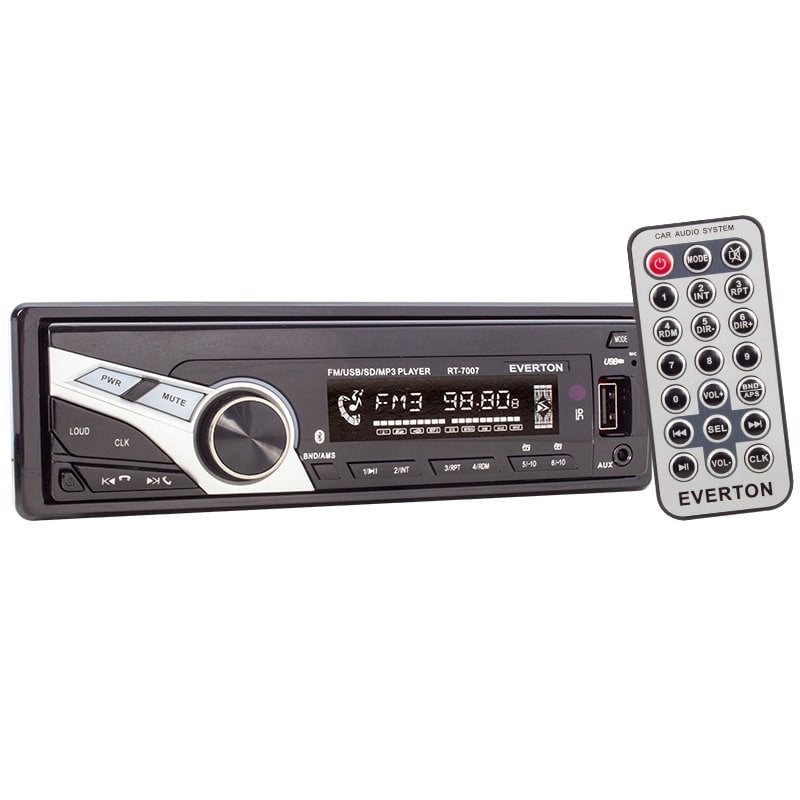 EVERTON RT-7007 ÇIKMA KAFA USB/SD/FM/AUX MEKANİKSİZ OTO TEYP 4X50 WATT