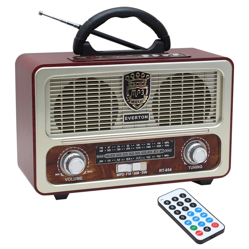 EVERTON RT-854BT USB/SD/FM/BLUETOOTH DESTEKLİ KUMANDALI NOSTALJİK RADYO