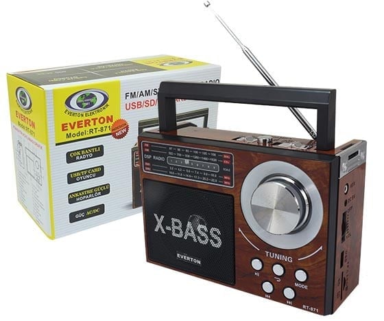 EVERTON RT-857 * RT-871 USB/SD/FM/AW/SW MÜZİK KUTUSU