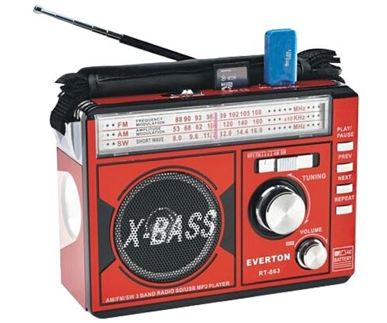 EVERTON RT-863 USB/SD/FM/SW MÜZİK KUTUSU