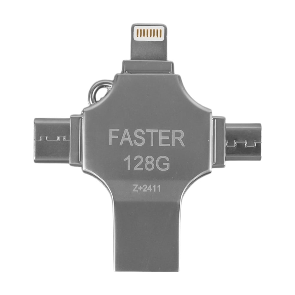 FASTER FS-26601 4 IN 1 128GB FLASH BELLEK (USB - TYPE-C - MICRO USB - LIGHTNING)