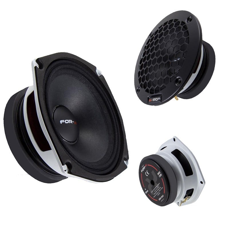 FOR-X XMD-3052 13 CM 5.25'' 180W MAKS 80W RMS BEYAZ MIDRANGE OTO HOPARLÖR