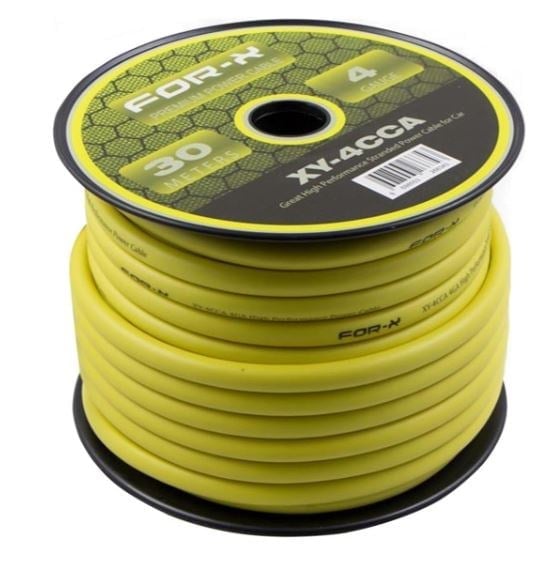FOR-X XY-4CCA 30 METRE OTO AMFİ POWER KABLOSU