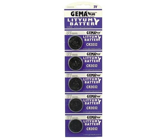 GEMA PLUS CR 2032 3 VOLT PİL (5'Lİ PAKET FİYATI)