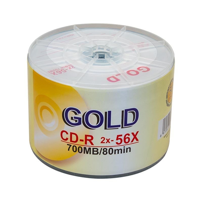 GOLD CD-R 2X-56X 700MB/80MİN BOŞ CD 50'Lİ PAKET FİYAT