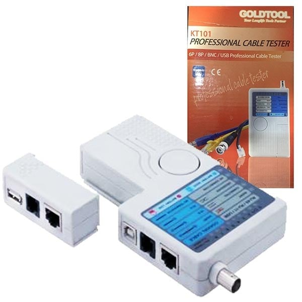 GOLDTOOL KT101 PROFESYONEL NETWORK KABLO TEST CİHAZI