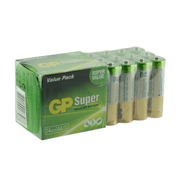 GP 15AM R6 SÜPER ALKALİN AA KALEM PİL (24'LÜ PAKET FİYATI)