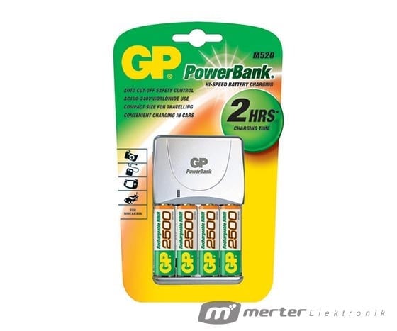 GP M520 4X2500 PİL ŞARJ CİHAZI