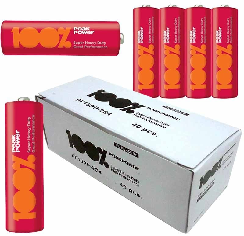GP PEAK POWER 15PP 2S4 AA KALEM PİL (40'LI PAKET FİYATI)