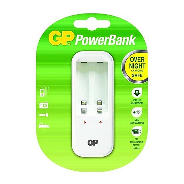 GP POWERBANK GPPB410GS AA/AAA 2'Lİ PİL ŞARJ CİHAZI