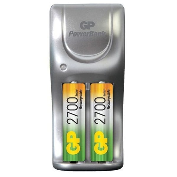 GP POWERBANK PB-25 2X2700 MAH AA*AAA PİLLİ ŞARJ CİHAZI (ŞARJ SÜRESİ 5 SAAT)