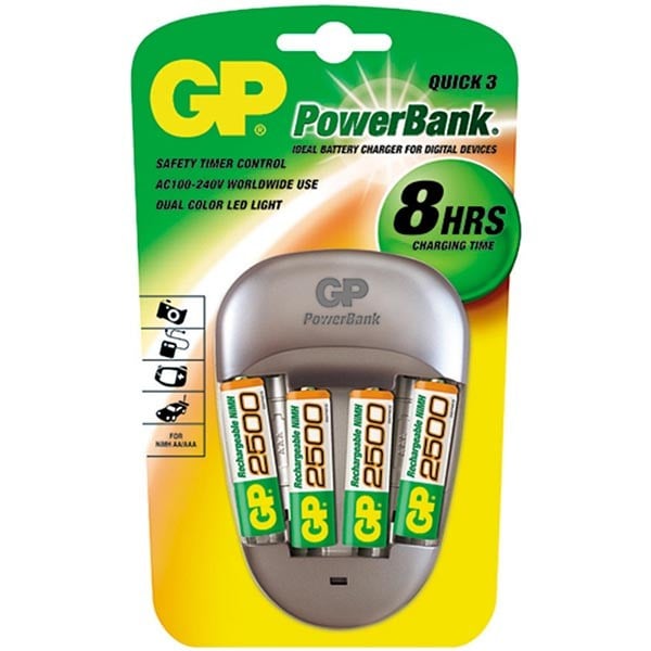 GP QUIK3 4X2500 PİL ŞARJ CİHAZI