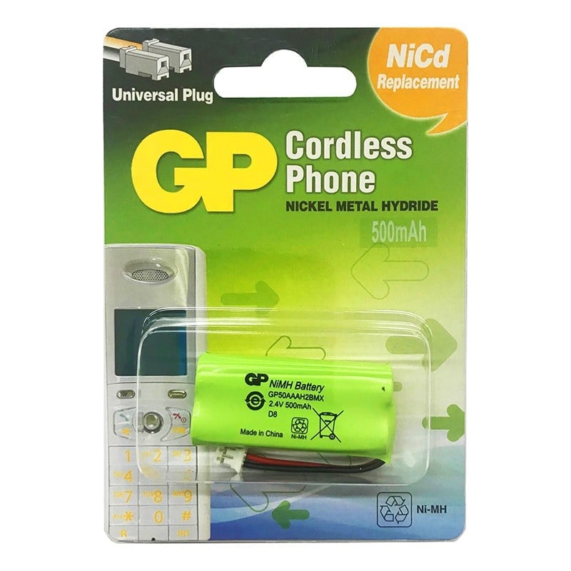 GP T436 2.4 VOLT 500 MAH SIEMENS GIGASET 2'Lİ KABLOLU TELSİZ TELEFON PİLİ (GPRHC053N025)